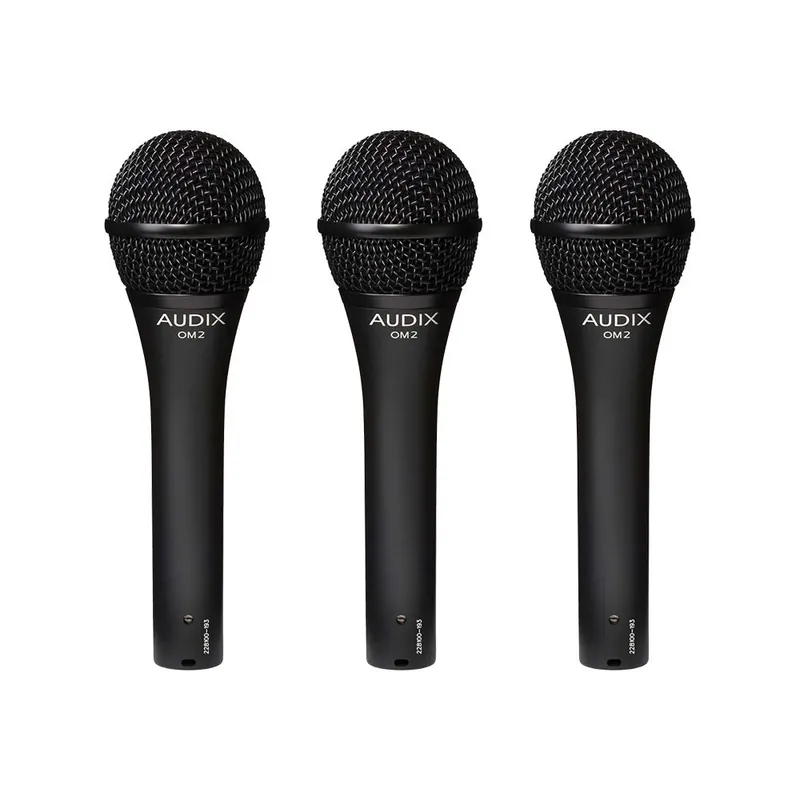 3-Pack of Audix OM2 Dynamic Hypercardioid Microphones Top Pick