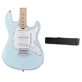 Sterling by Music Man S.U.B. Cutlass SSS in Daphne Blue + Gator Hard Case New Release