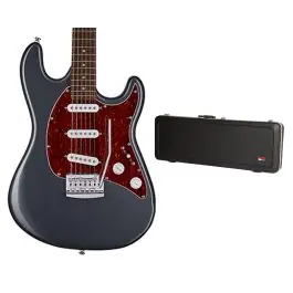 Sterling by Music Man S.U.B. Cutlass SSS in Charcoal Frost + Gator Hard Case Buy Today