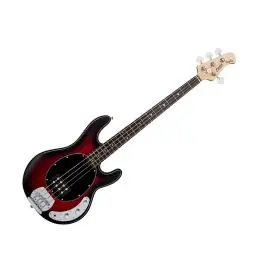 Sterling by Music Man StingRay Bass Guitar - Ruby Red Burst Satin No Minimum Order