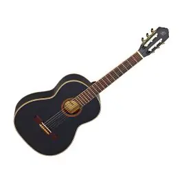 Ortega Guitars R221BK Family Series Nylon w/ Bag, Gloss Black Hot Picks