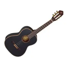 Fresh Stock Ortega Guitars R121BK-7/8 Family Series 7/8 Body Size Nylon w/ Bag, Black