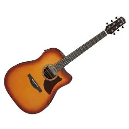 Professional Grade Ibanez AAD50CELBS Advanced Acoustic A/E Guitar - Light Brown Sunburst