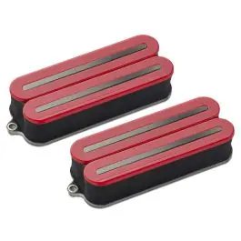 Fishman Fluence Open Core Modern 8-Str Humbucker Set Red w/Black Nickel Blades Direct From Factory