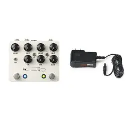 Buy Direct JHS Double Barrel V4 2-in-1 Dual Overdrive Guitar Pedal + Gator 9V Power Supply Pack