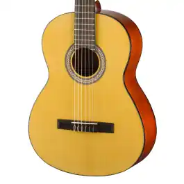 Walden N450 Standard Solid Spruce Top Nylon Classical Guitar - Gloss Natural Luxury