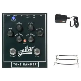 Aguilar Tone Hammer + Gator 9V Power Combo & 3 Patch Cables Fresh Stock