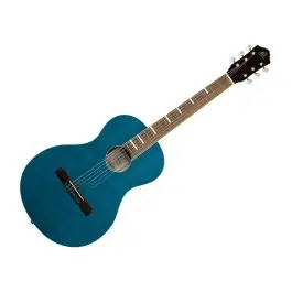 Ortega Guitars RRA-OCT Ranger Series Shortscale Nylon Parlor - Ocean Blue Limited Edition