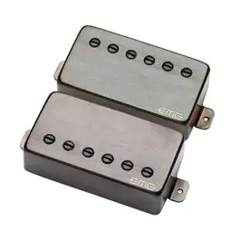 Direct From Factory EMG Marty Friedman Active Pickup Set - Brushed Black Chrome