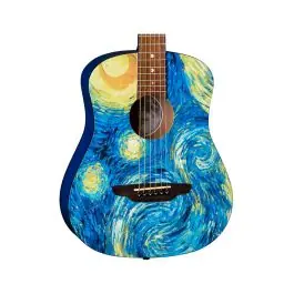 Luna Safari Starry Night Travel Acoustic Guitar w/Bag Price Cut