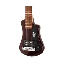 Deal Hofner Shorty Electric Travel Guitar w/Gig Bag - Root Beer