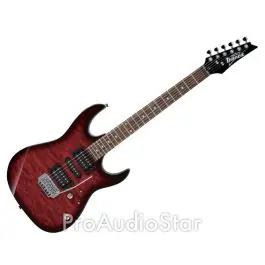 Ibanez GRX70QA Solidbody 6-String Electric Guitar - Transparent Red Burst Markdown
