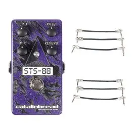 Catalinbread STS-88 Flanger/Reverb Purple Gaze + 2x Gator Patch Cable 3 Pack Get Yours