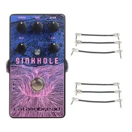 Trending Catalinbread Sinkhole Ethereal Reverb Pedal + 2x Gator Patch Cable 3 Pack