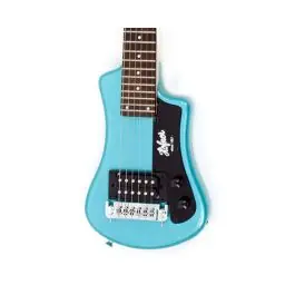 Hofner Shorty Electric Travel Guitar w/Gig Bag - Blue New Arrival