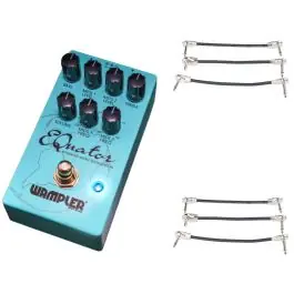 Wampler Equator Parametric EQ Pedal + 2x Gator Patch Cable 3 Pack Certified