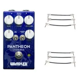 Latest Wampler Pantheon Overdrive Pedal + 2x Gator Patch Cable 3 Pack