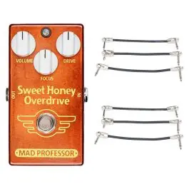 Mad Professor Sweet Honey Overdrive + 2x Gator Patch Cable 3 Pack Low Price