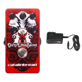 Limited Edition Catalinbread Dirty Little Secret Overdrive - Red + Gator 9V Power Supply Combo