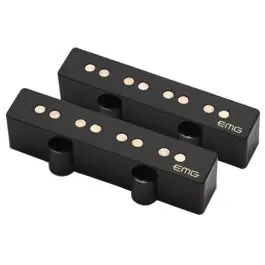 Super Sale EMG JV HZ Passive Jazz Bass Pickup Set - Black