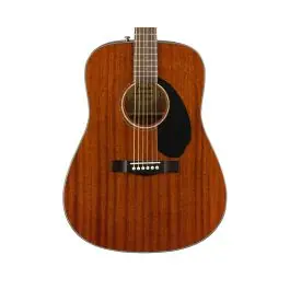Fender CD-60S Dreadnought All-Mahogany Acoustic Guitar - Natural w/ Walnut FB Today Only