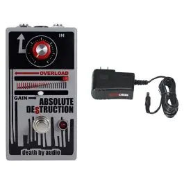 Handmade Death By Audio Absolute Destruction Fuzz + Gator 9V Power Supply Combo