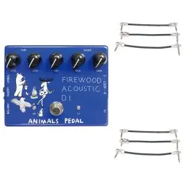 Animals Pedals Firewood Acoustic Di Pedal V2 + 2x Gator Patch Cable 3 Pack Weekend Sale