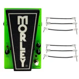 Morley 20/20 Distortion Wah Pedal + 2x Gator Patch Cable 3 Pack Weekend Sale