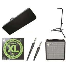 Gator Cases GWE-BASS Case + Fender Rumble 25 V3 + Strings + Stand + Cable Limited Time