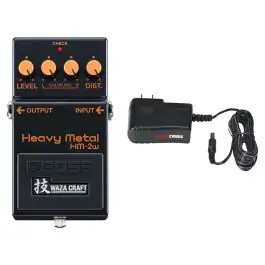 Boss WAZA Heavy Metal Pedal + Gator 9V Power Supply Combo Fresh Stock