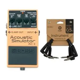 Weekend Sale Boss AC-3 Acoustic Simulator + Patch Cables
