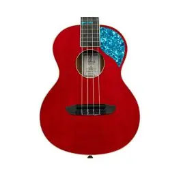Hot Deal Ortega Guitars RUGH-SRT Ghost Series Tenor Ukulele w/Bag - Stained Red