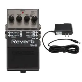 Boss RV-6 Digital Reverb and Delay + Power Supply Best Choice