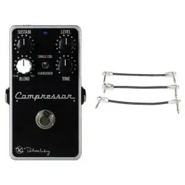 Low Price Keeley Compressor Plus w/ Tone And Blend Control + Gator Patch Cable 3 Pack