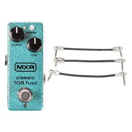 MXR M296 Classic 108 Fuzz Mini + Gator Patch Cable 3 Pack Crafted