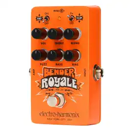 Certified Electro-Harmonix Bender Royale Germanium Fuzz Pedal - Orange - Open Box