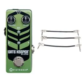 Pigtronix Gatekeeper Micro + Gator Patch Cable 3 Pack Today Only