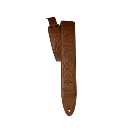 PRS 2.4" Padded Guitar Strap w/RAS Custom Leather (Faux) Birds - Tan Buy Today