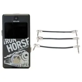 Free Delivery Outlaw Effects Iron Horse Tuner & Power Supply Pedal + Gator Patch Cable 3 Pack