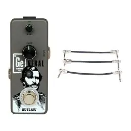 Outlaw Effects The General Germanium Fuzz Pedal + Gator Patch Cable 3 Pack Save Now