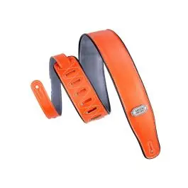 Levy's Leathers M26VP-ORGGRY 2 3/4" Wide Orange / Grey Vinyl Guitar Strap Top Rated