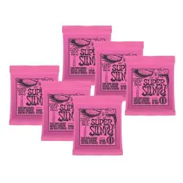 Low Price Ernie Ball 2223 Super Slinky Nickel Wound Electric Guitar Strings 6-Pack