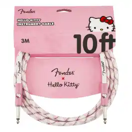 Free Shipping Fender x Hello Kitty Woven Cable - White/Pink