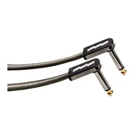 EBS High Perfomance Flat Patch Cable 10cm Black/Gold In Demand