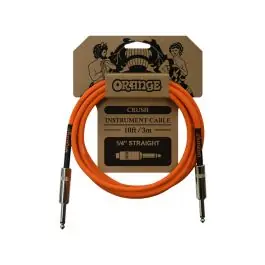 Orange Amplifiers Crush 10ft Instrument Cable Straight to Straight - Orange Limited Offer
