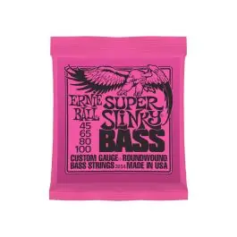 Secure Checkout Ernie Ball Super Slinky Bass Guitar Strings - 45-100