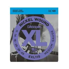 Latest D'Addario EXL115 Medium/Blues-Jazz Rock Nickel Wound Guitar Strings