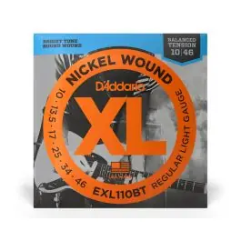 D'Addario EXL110BT XL Nickel Balanced Tension Guitar Strings - 10-46 Gauge One Day Deal