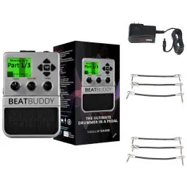 Money Back Guarantee Beatbuddy Drum Machine Pedal Usa/Canada + Gator 9V Power Combo & 3 Patch Cables