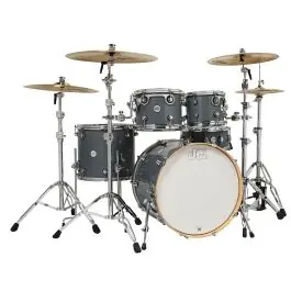 Last Chance DW Design Series 4-Piece Maple Shell Pack Steel Gray w/ 22" Kick